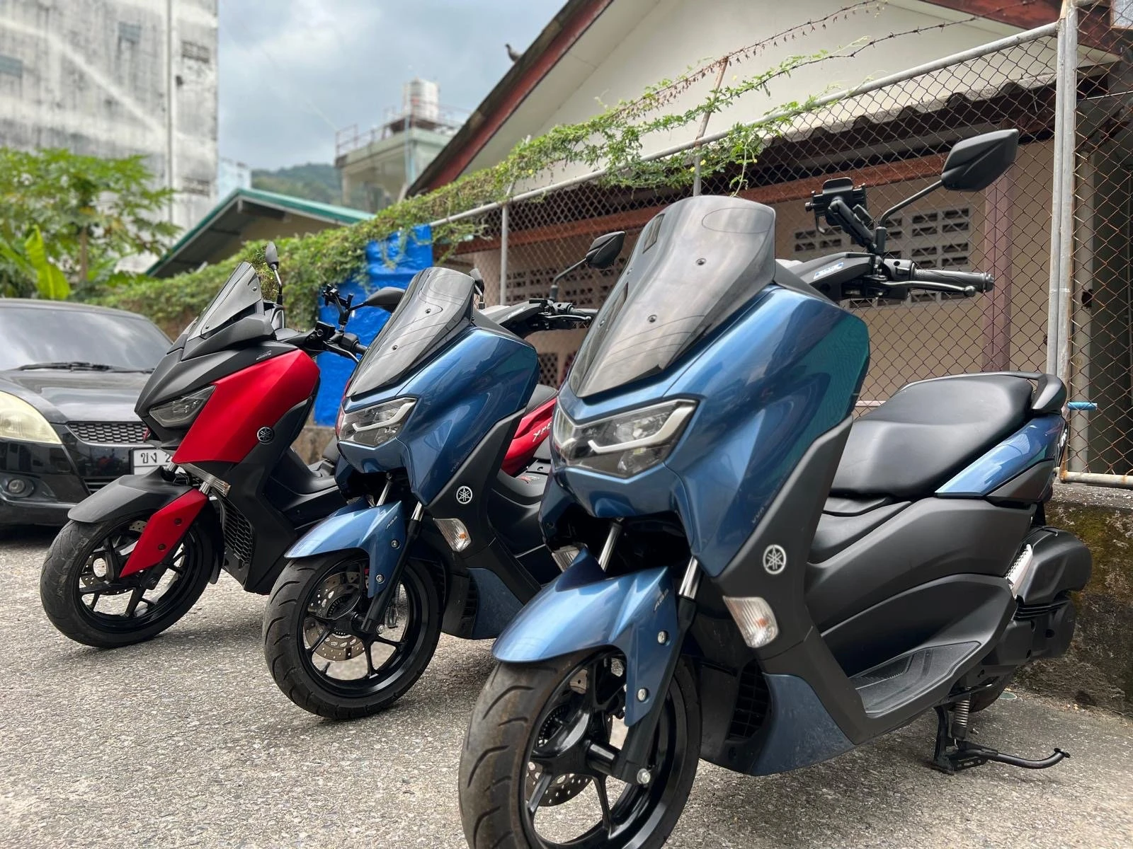 Scooters from the UngUng Bike fleet